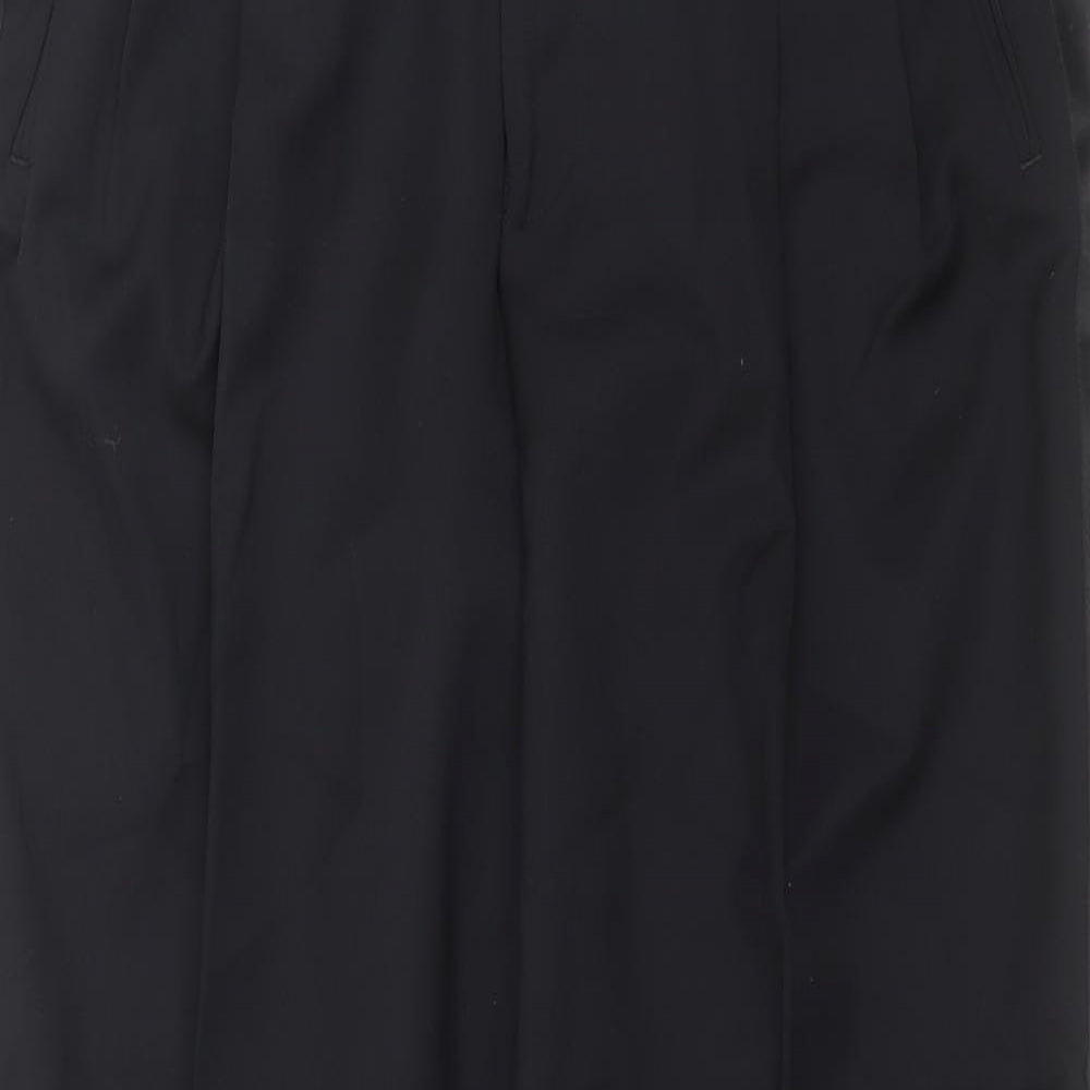 Preworn Mens Black   Trousers  Size 35 in L33 in