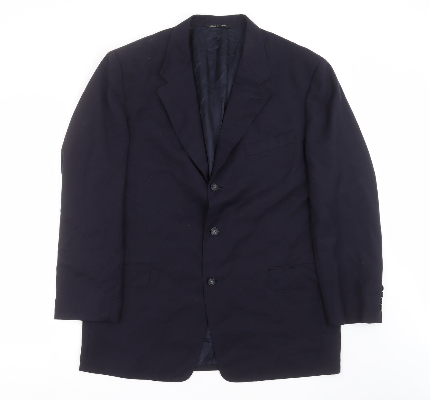 Canali Mens Blue   Jacket Suit Jacket Size 46