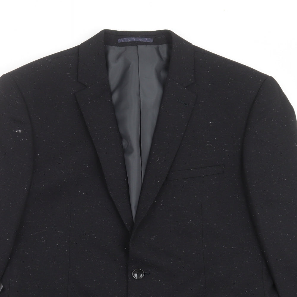 Marks and Spencer Mens Black   Jacket Suit Jacket Size 40