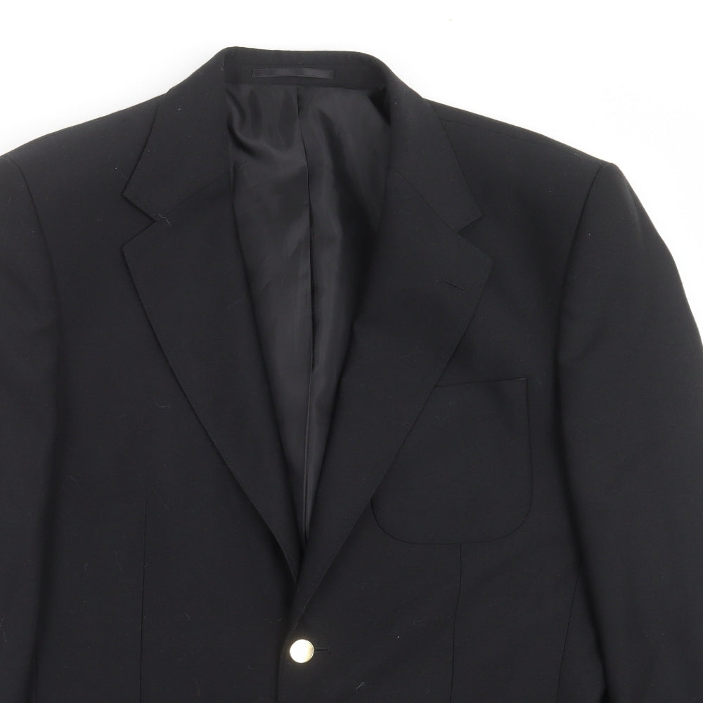 Brook Taverner Mens Black   Jacket Suit Jacket Size 42