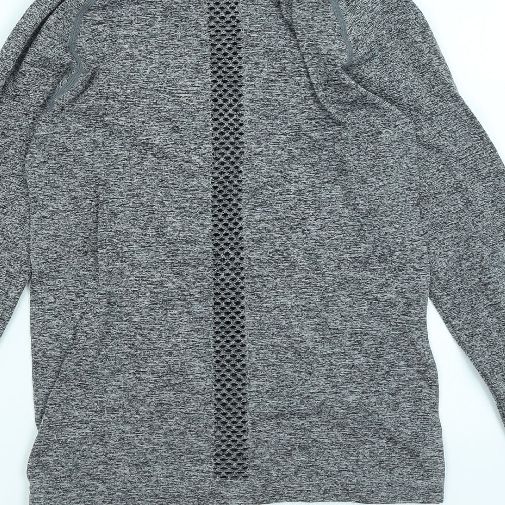 Workout Womens Grey   Full Zip Jumper Size 10