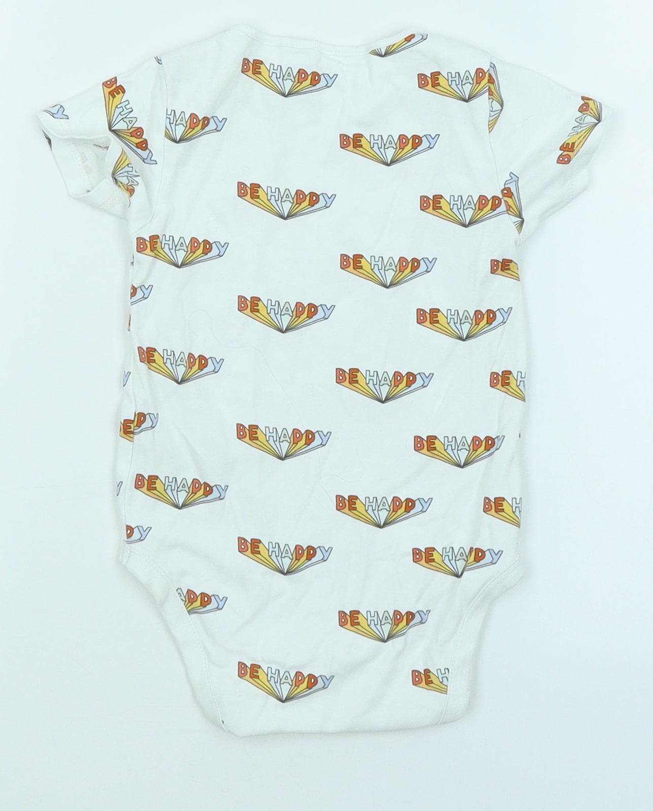 NEXT Baby White   Romper One-Piece Size 12-18 Months  - Be Happy