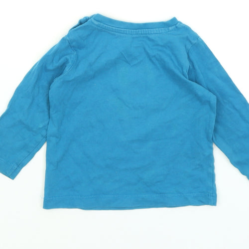 Nutmeg Baby Blue   Basic T-Shirt Size 9-12 Months  - Way To Cool