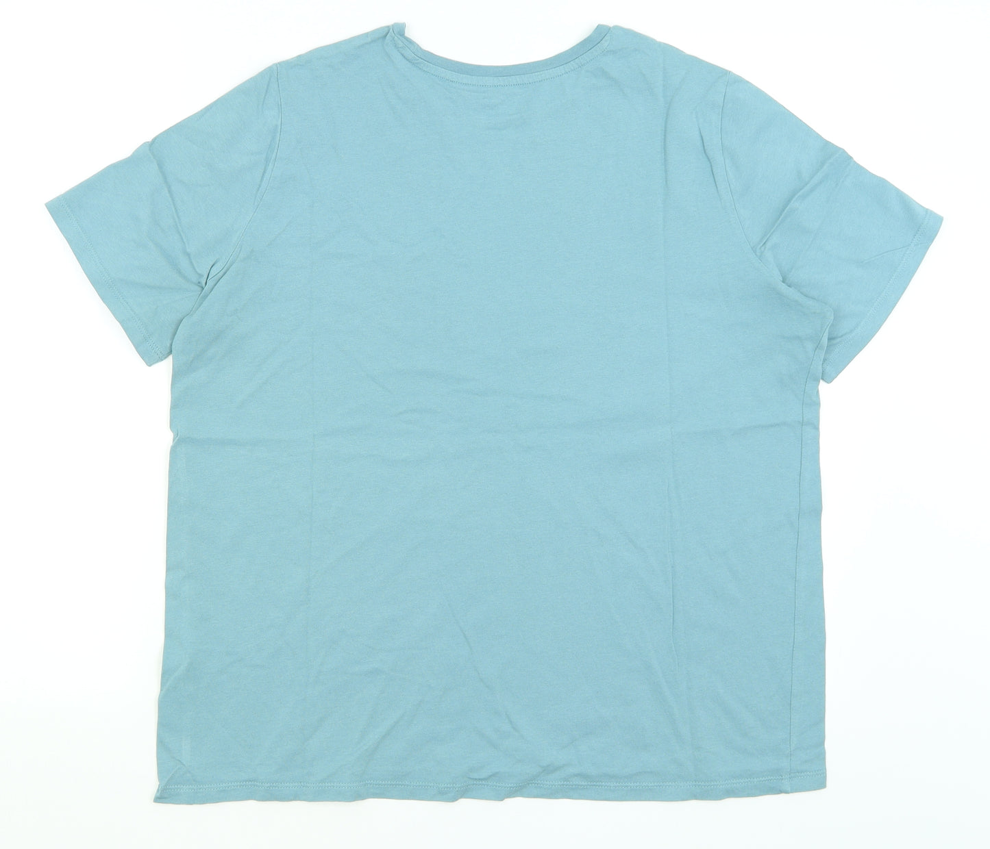 M&S Womens Blue   Basic T-Shirt Size 16
