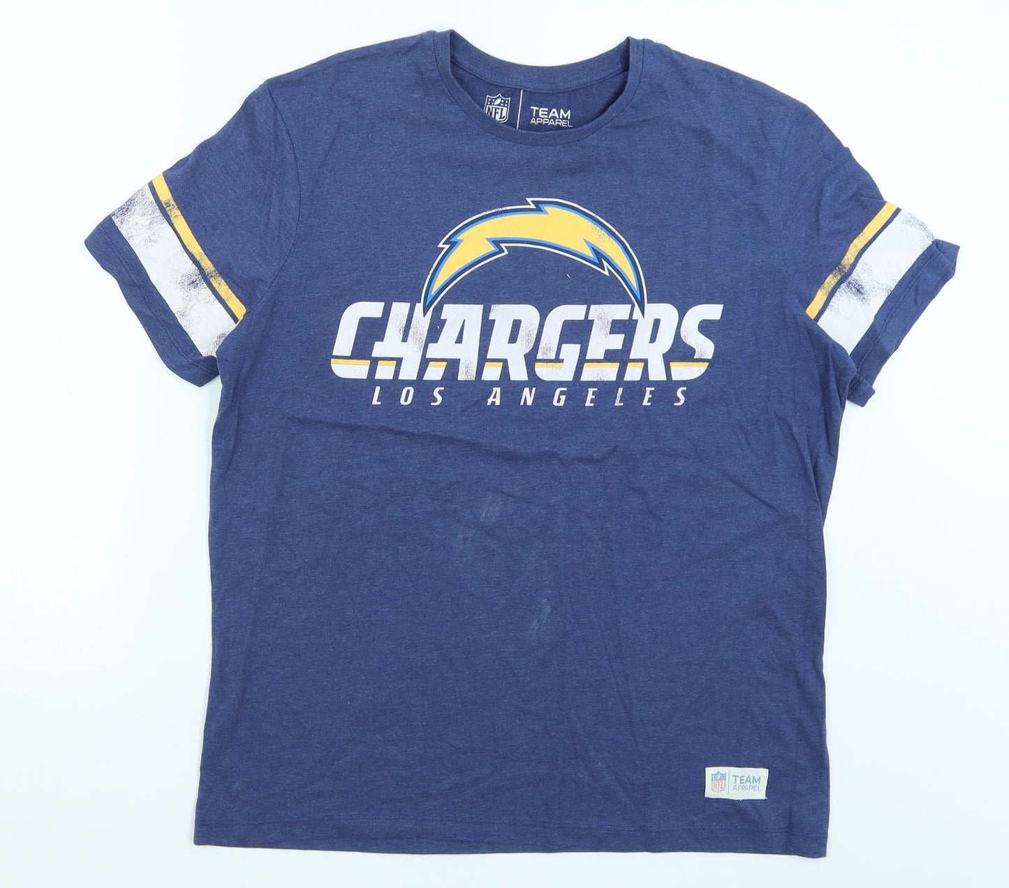 TU Mens Blue    T-Shirt Size L  - LA Chargers