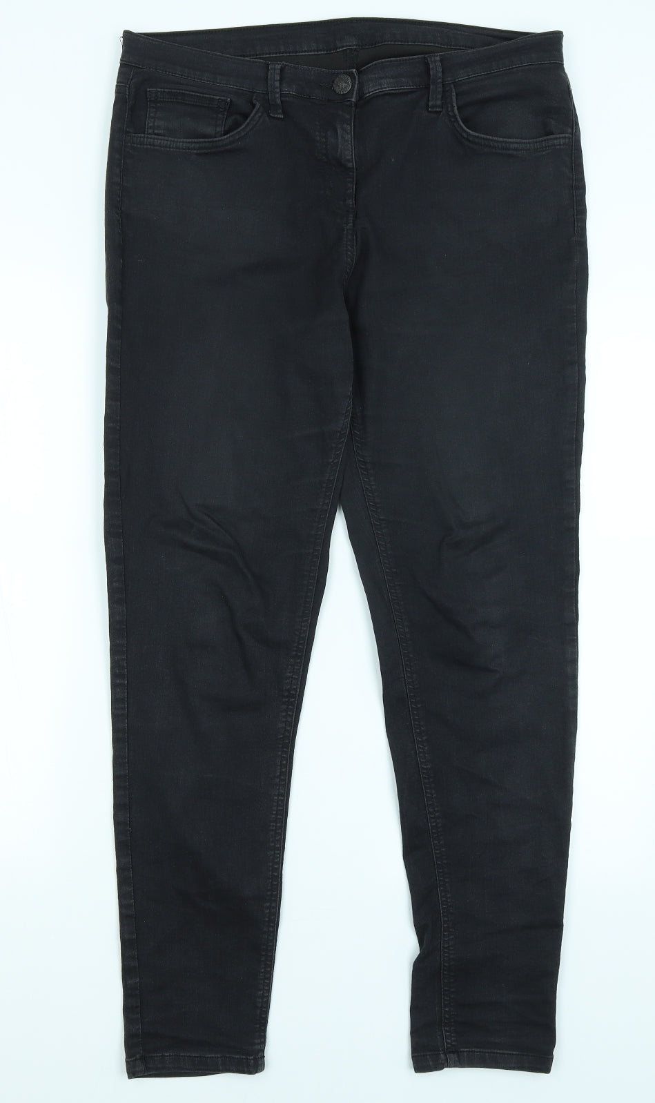 M&S Womens Black   Skinny Jeans Size L L29 in