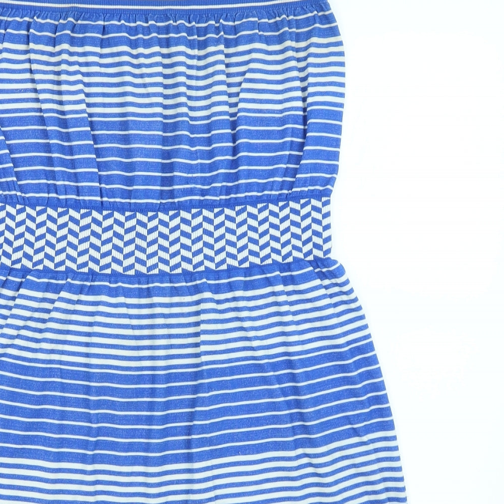 Ocean Club Womens Blue Striped  Mini  Size L