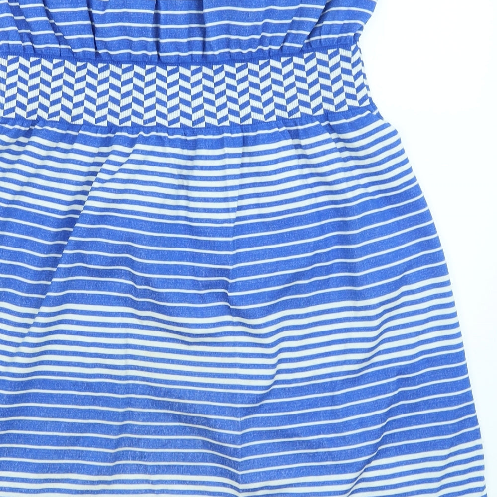 Ocean Club Womens Blue Striped  Mini  Size L