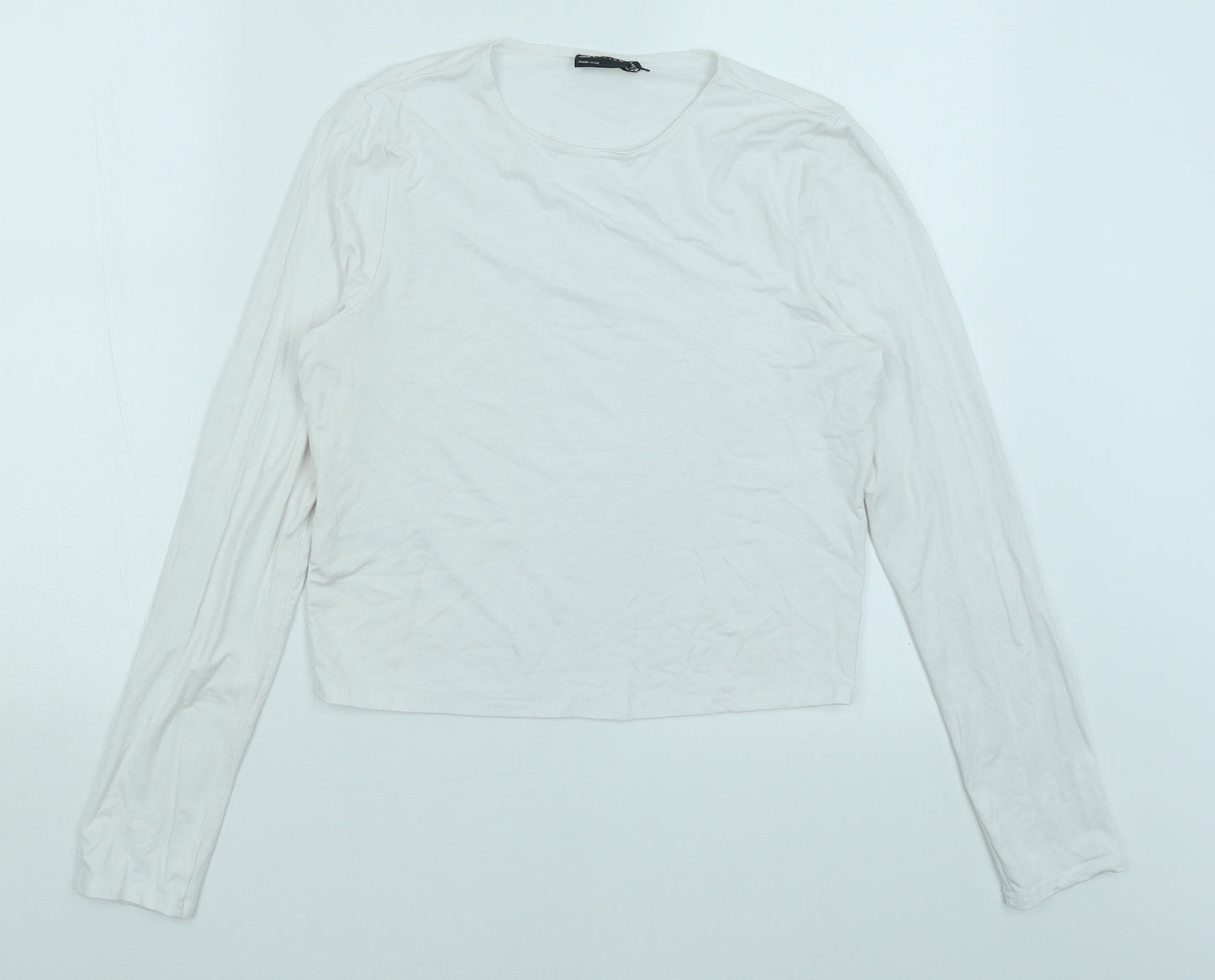 ASOS Womens White   Basic T-Shirt Size 12