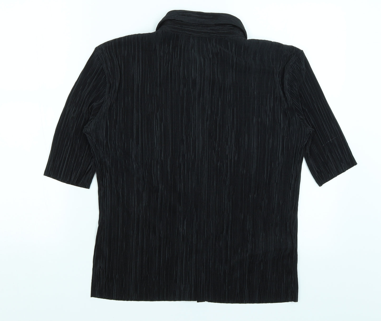 Mango Womens Black   Basic Button-Up Size S