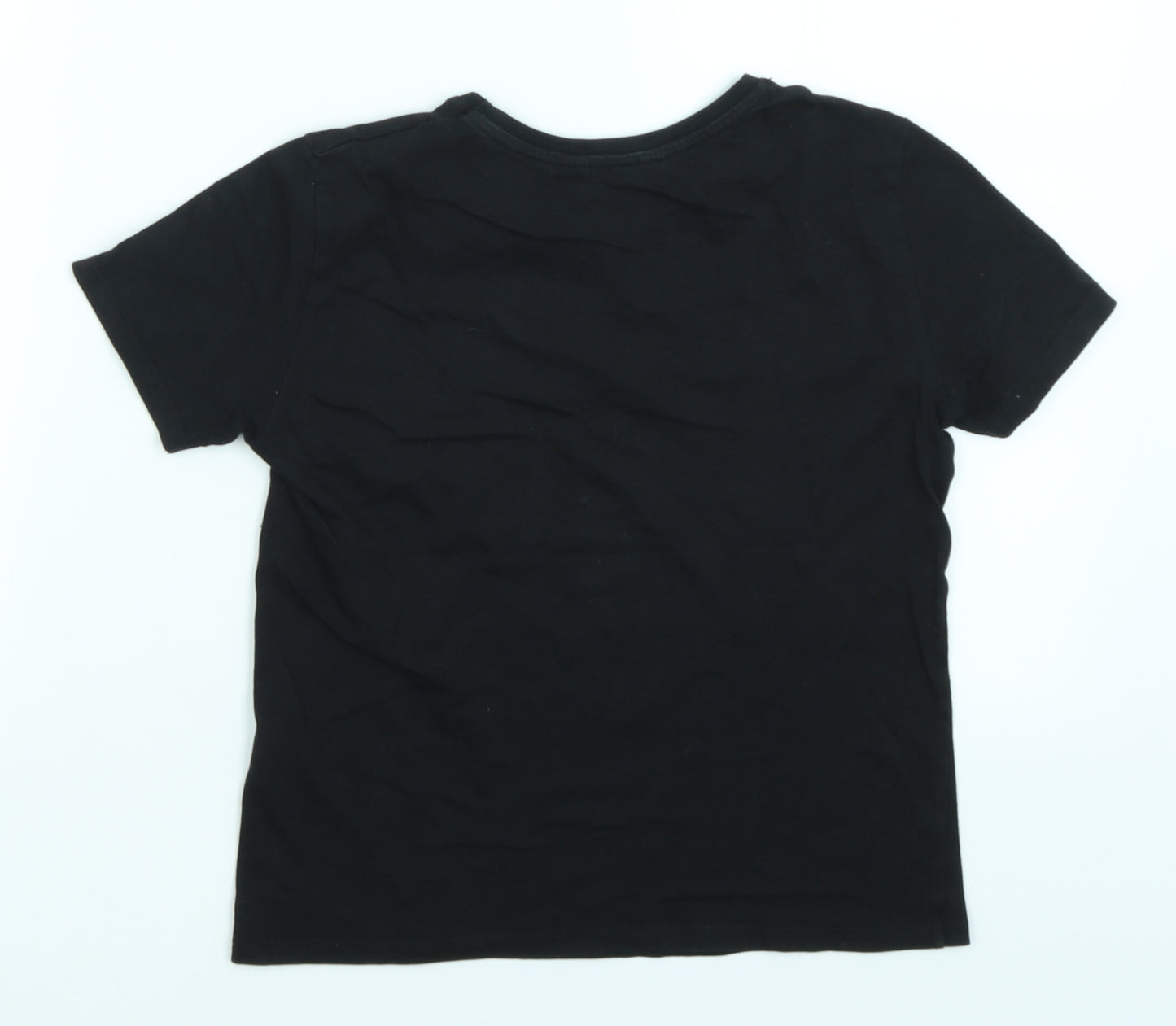Candy Couture Girls Black   Basic T-Shirt Size 9 Years  - Aloha Paradise