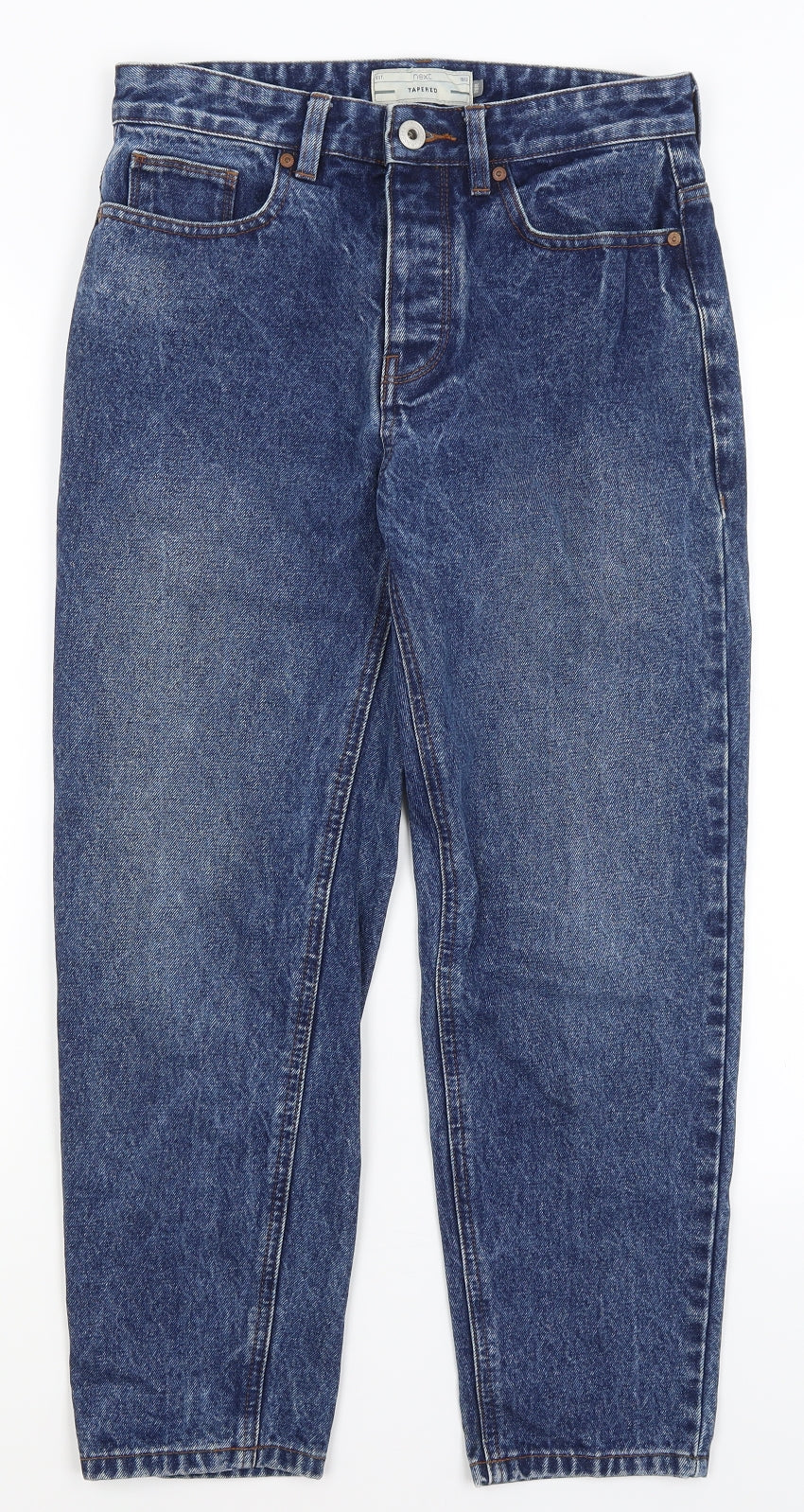NEXT Mens Blue   Tapered Jeans Size 28 in L25 in