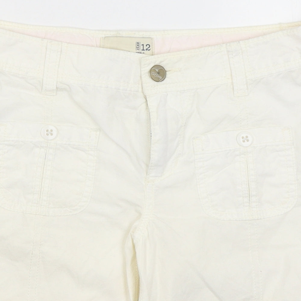 Old Navy Womens White   Bermuda Shorts Size 12