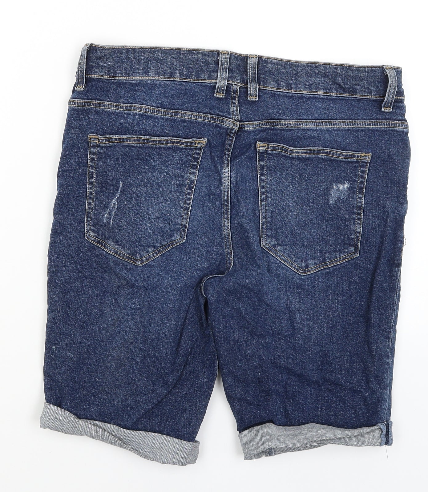 River Island Mens Blue   Bermuda Shorts Size 32 in
