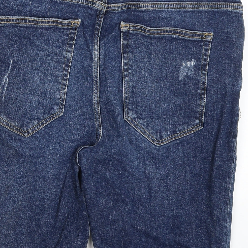 River Island Mens Blue   Bermuda Shorts Size 32 in