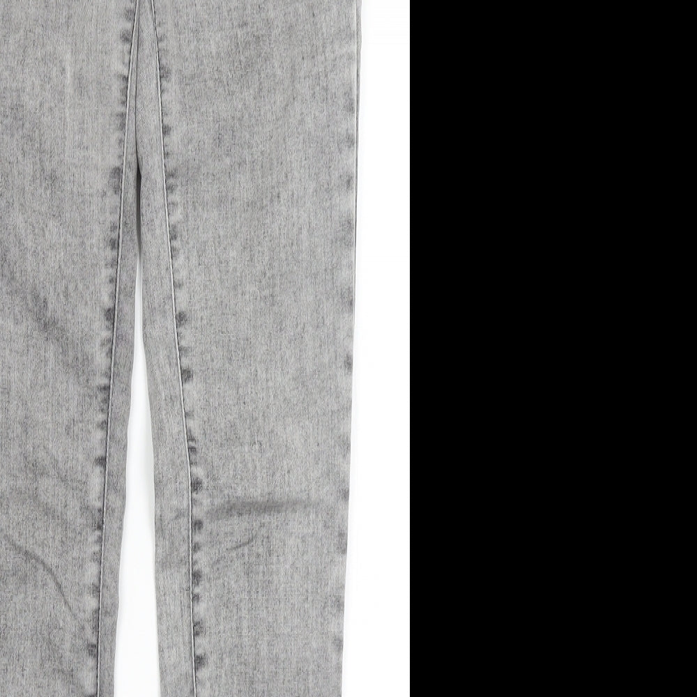 Miss Selfridge Womens Grey   Skinny Jeans Size 6 L28 in