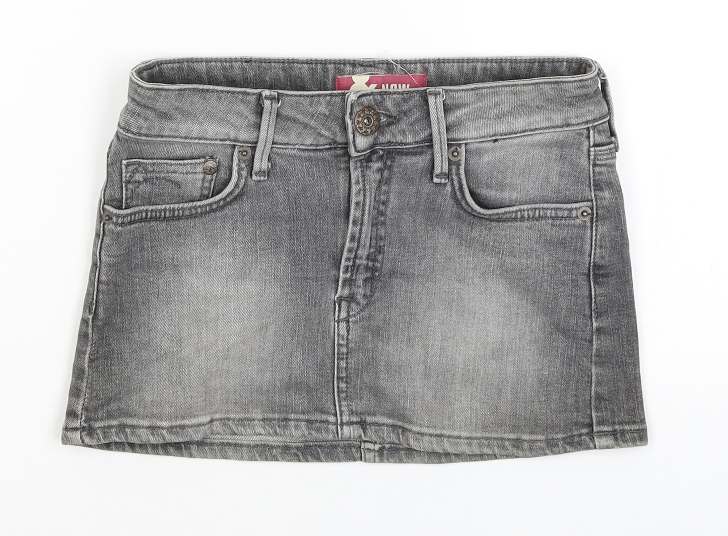 H&M Girls Grey   Mini Skirt Size 11 Years