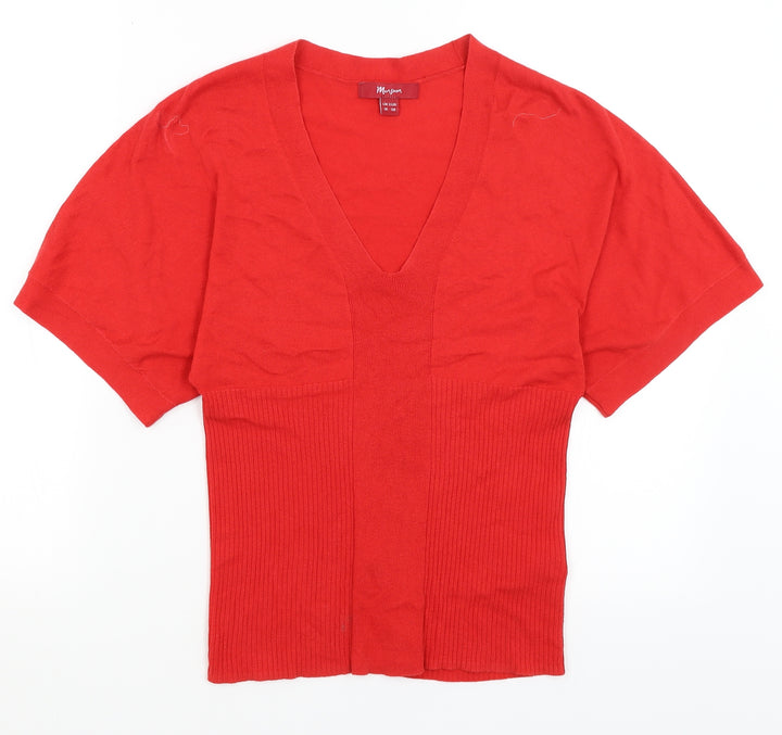 Monsoon Womens Red   Basic T-Shirt Size 10