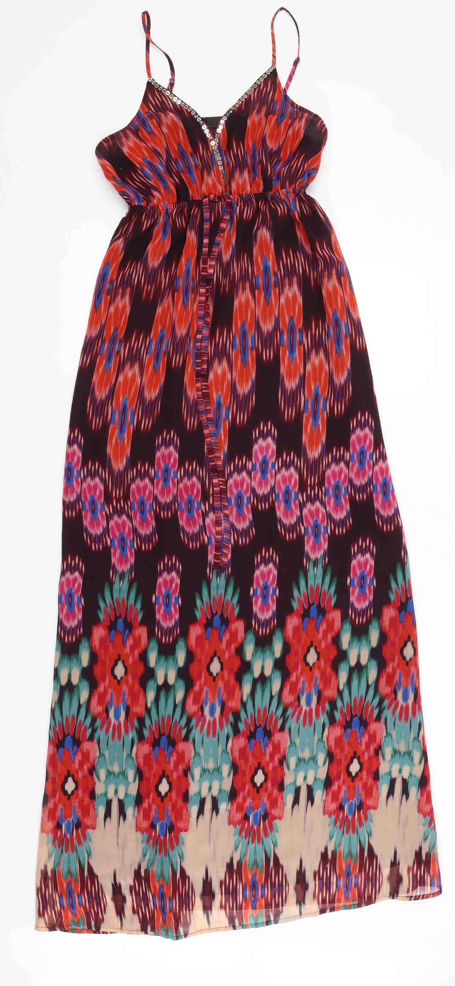 NEXT Womens Black Floral  Maxi  Size 8