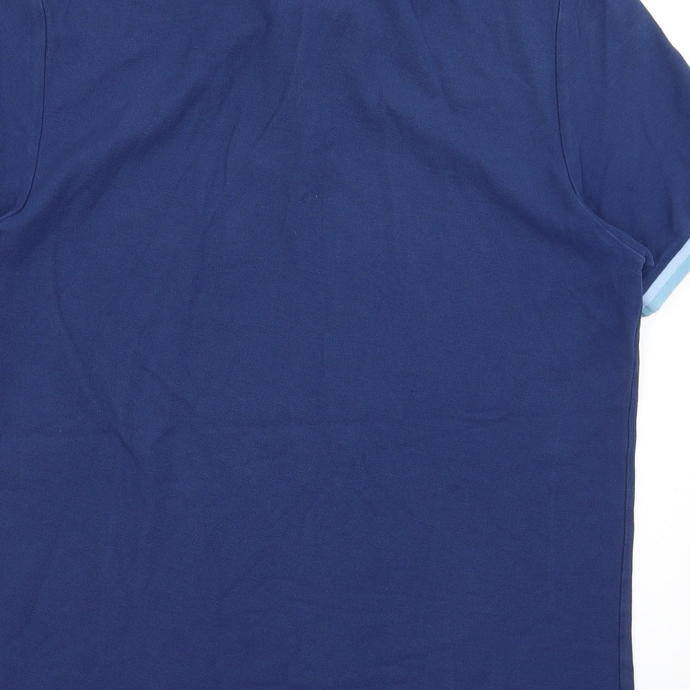 M&S Mens Blue    Polo Size L