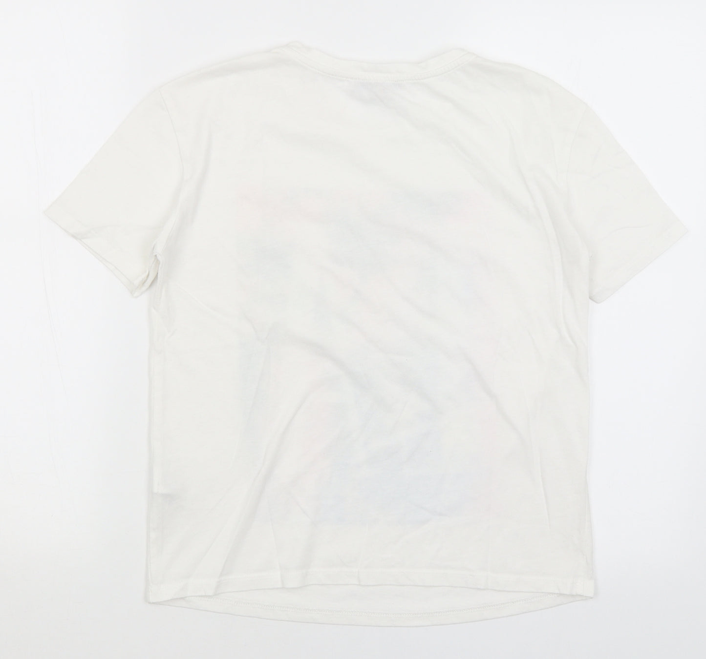 M&S Womens White   Basic T-Shirt Size 8  - LA