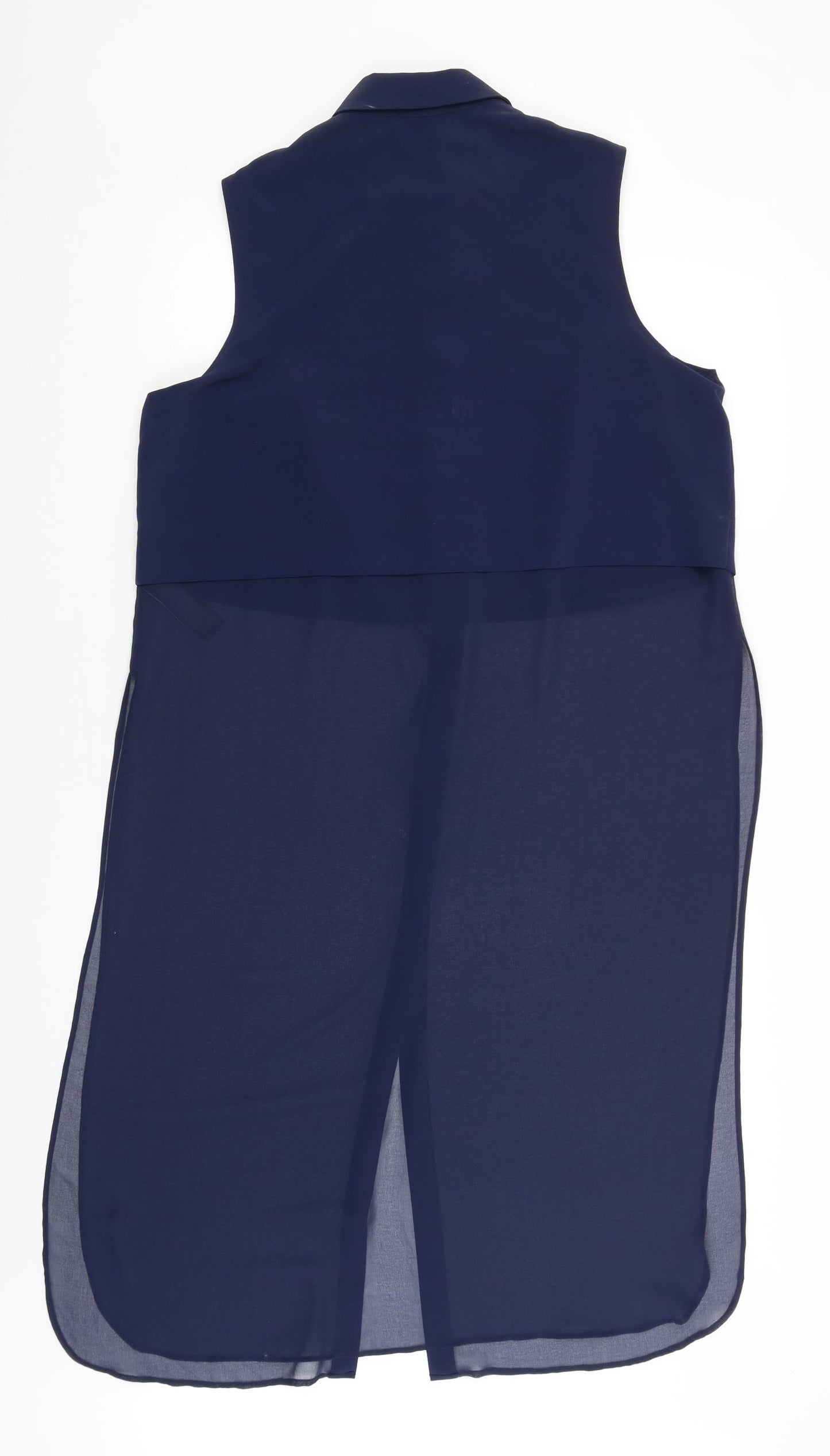 M&S Womens Blue   Tunic Button-Up Size 16