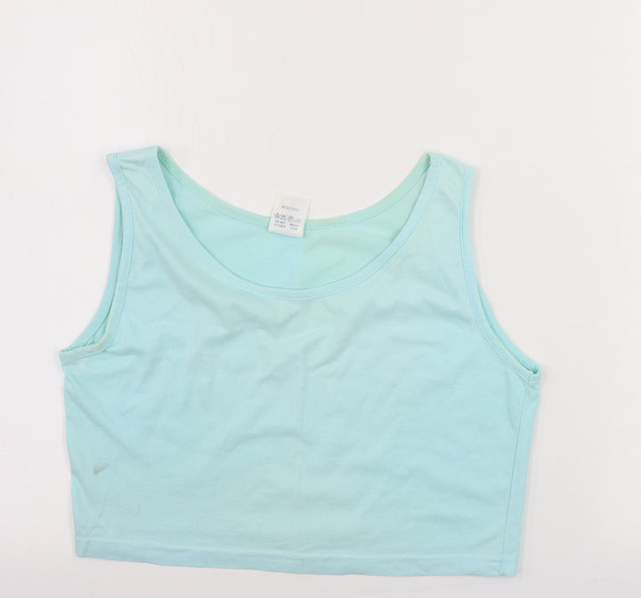 Topshop  Womens Blue   Basic Tank Size 10