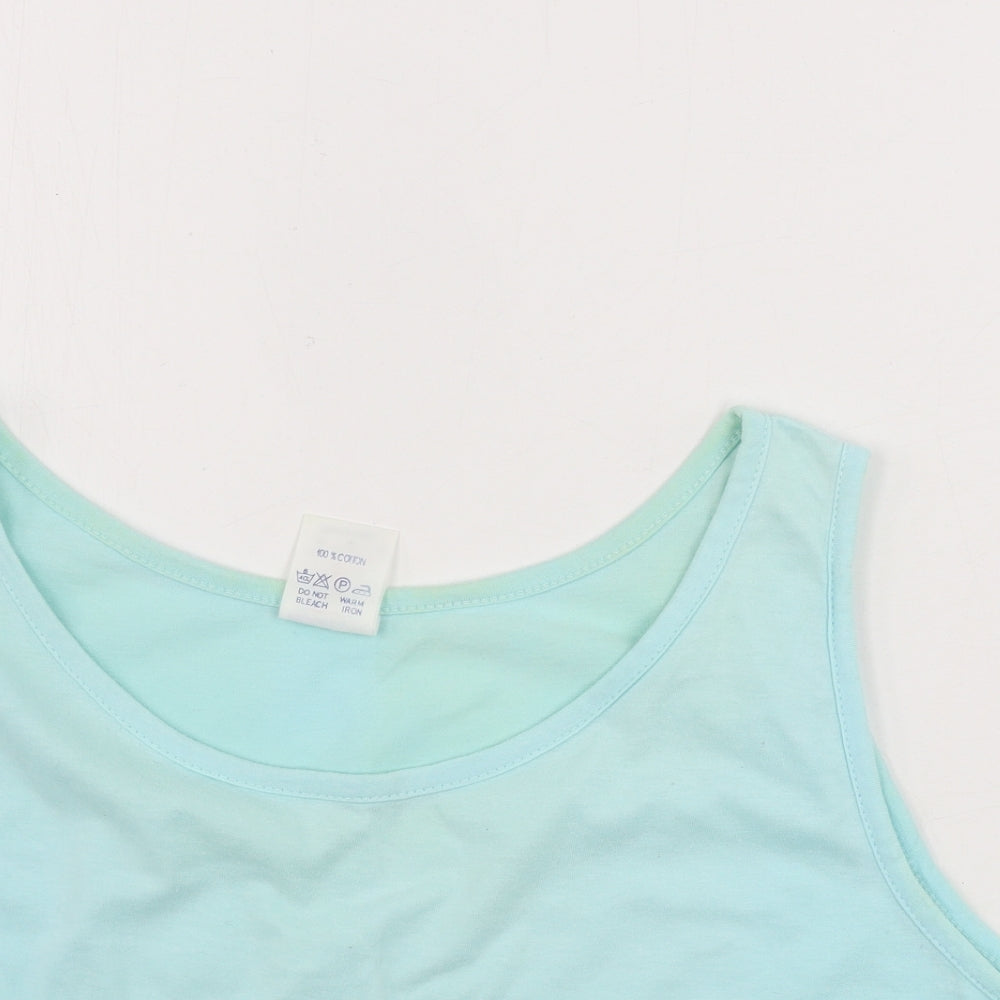 Topshop  Womens Blue   Basic Tank Size 10