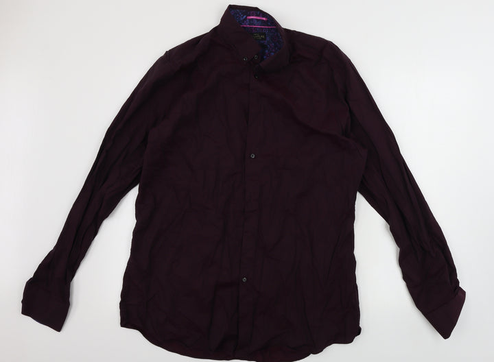 NEXT  Mens Red    Button-Up Size 16