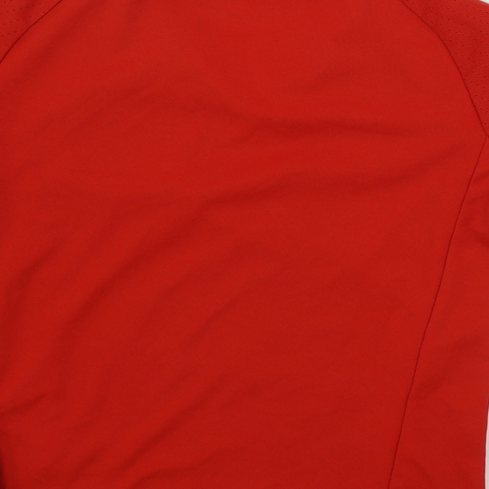 adidas Boys Red   Basic T-Shirt Size 7-8 Years  - WALES