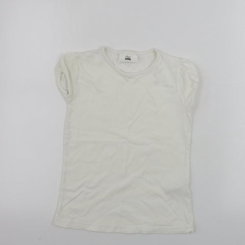 NEXT  Girls White   Basic T-Shirt Size 6 Years