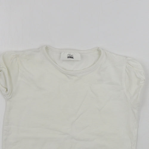 NEXT  Girls White   Basic T-Shirt Size 6 Years