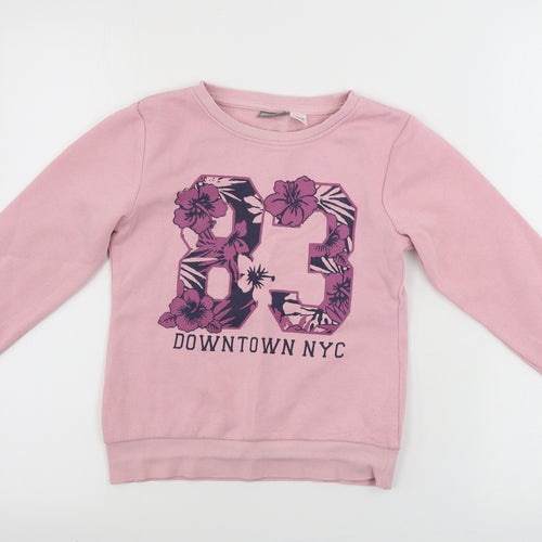 Peppers Girls Pink   Pullover Jumper Size 6-7 Years