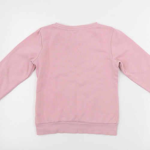Peppers Girls Pink   Pullover Jumper Size 6-7 Years