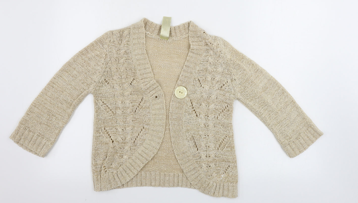 EVIE       Womens Beige   Cardigan Jumper Size 10