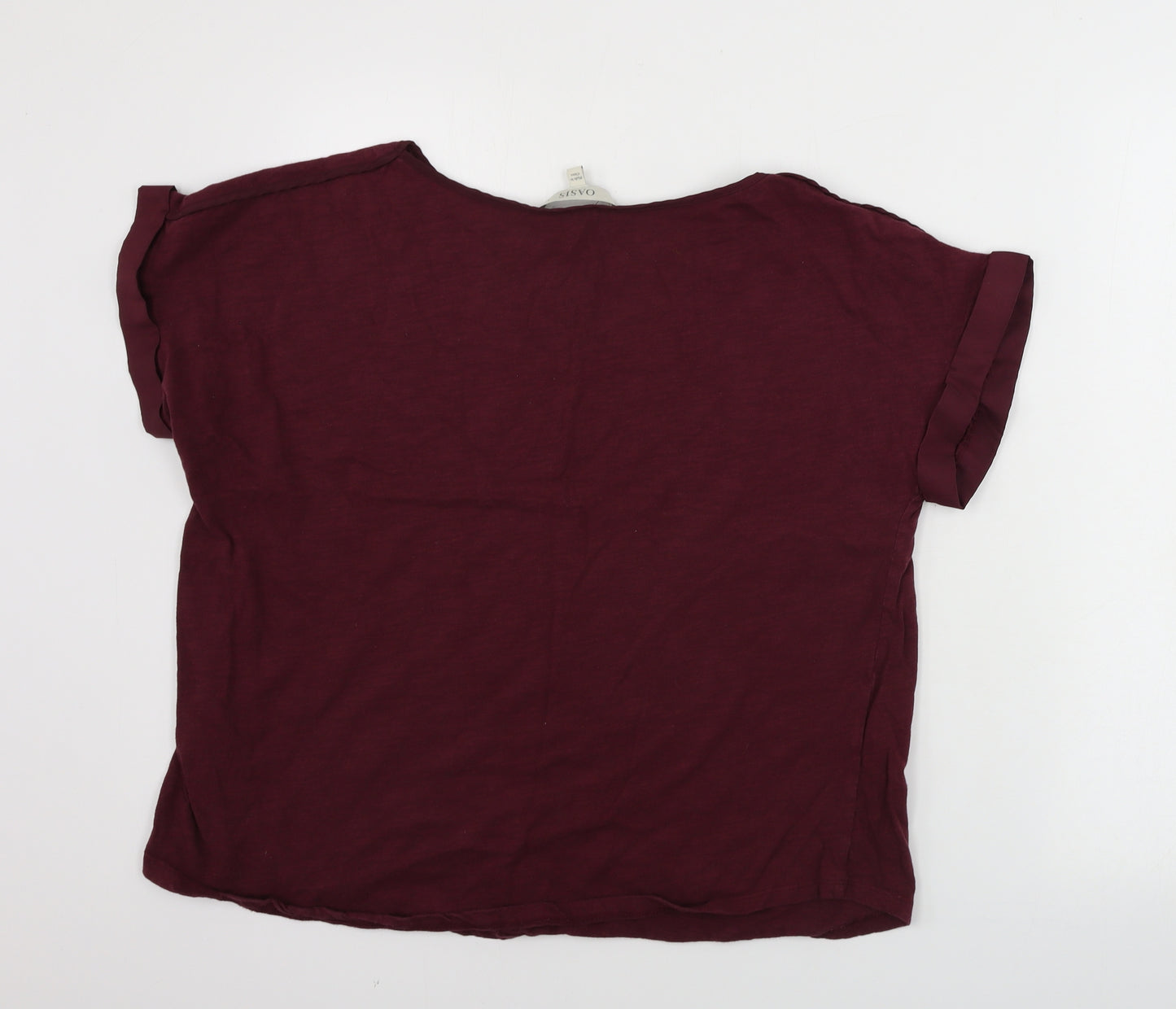 Oasis  Womens Purple   Basic T-Shirt Size L