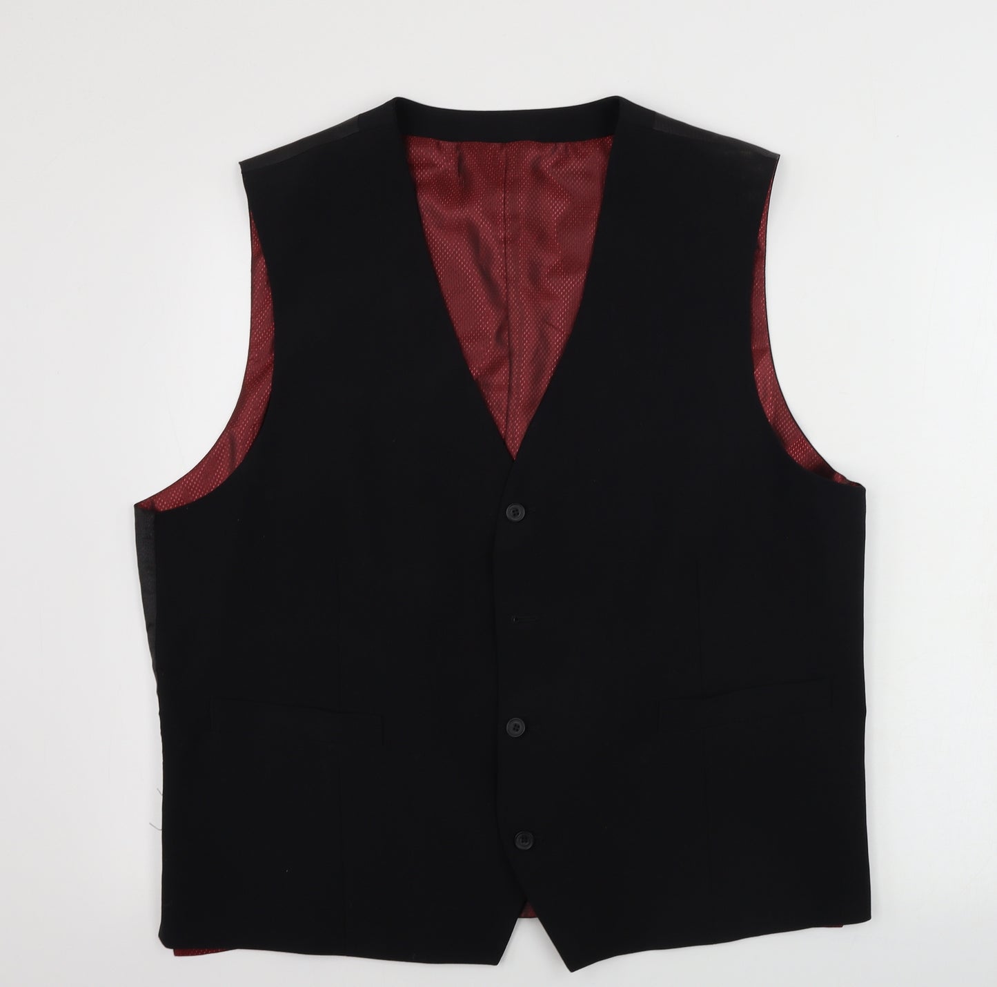 Skopes Mens Black   Jacket Suit Waistcoat Size 48