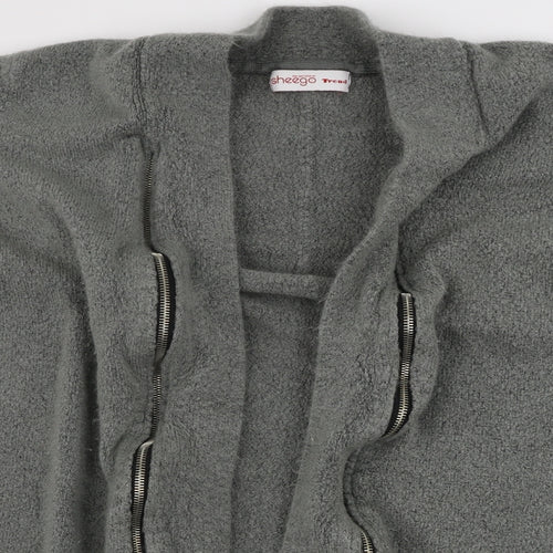 sheggo Womens Grey   Cardigan Jumper Size 12
