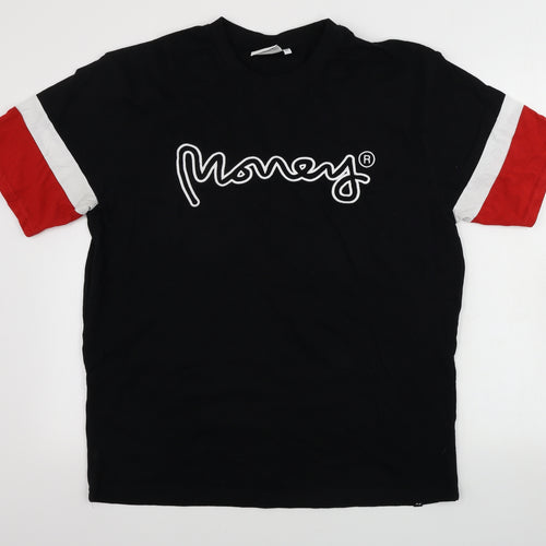 Money Mens Black    T-Shirt Size XL