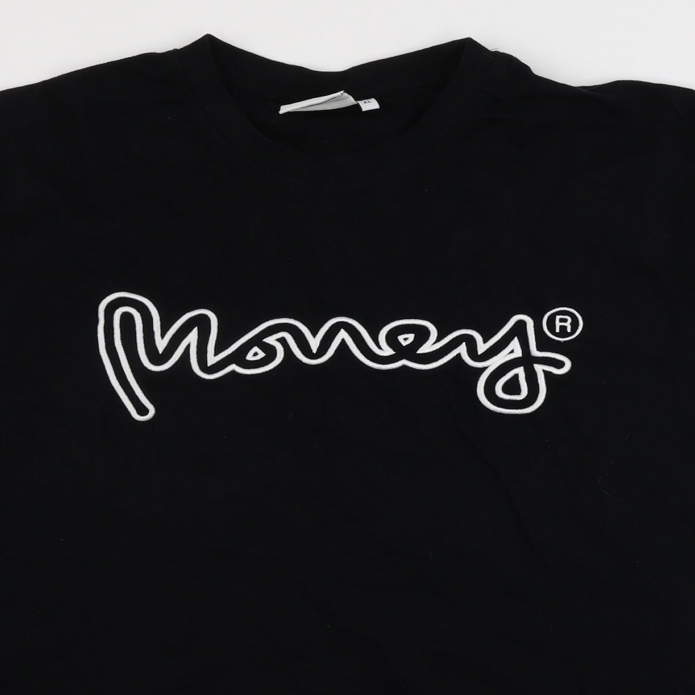 Money Mens Black    T-Shirt Size XL