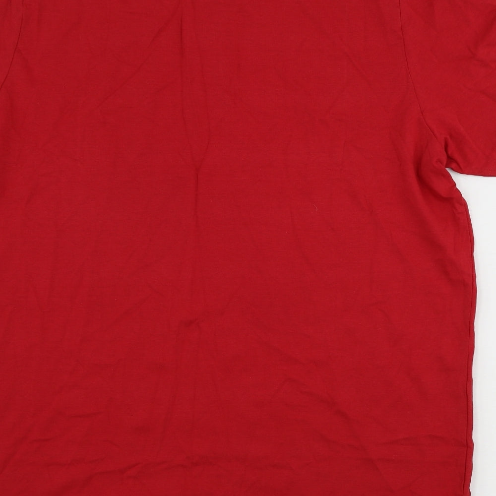 Avenue Mens Red    Polo Size L