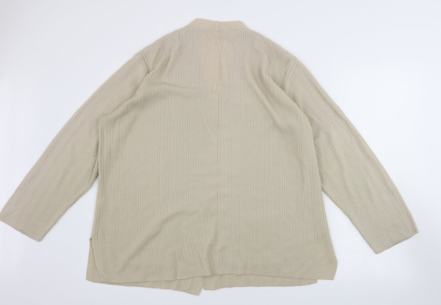 Marks and Spencer  Womens Beige   Cardigan Jumper Size 16