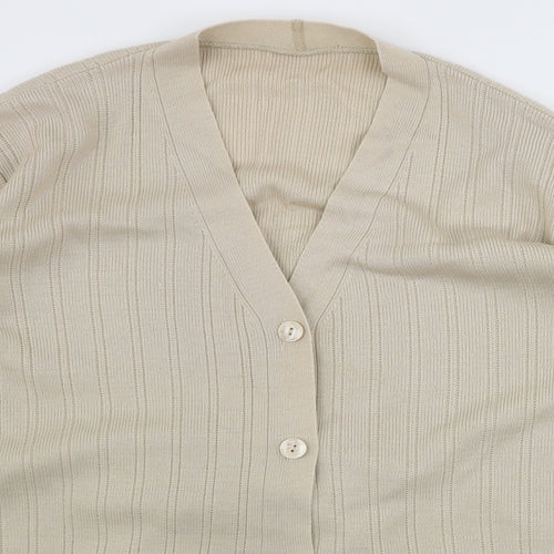 Marks and Spencer  Womens Beige   Cardigan Jumper Size 16