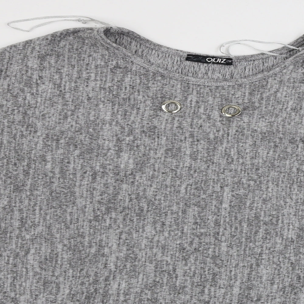 quiz  Womens Grey   Pullover Jumper Size S