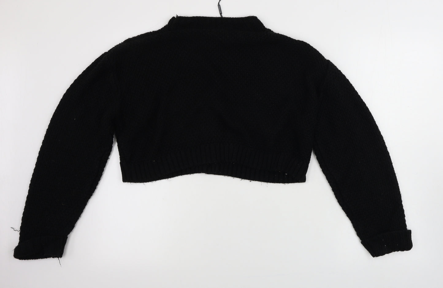 PRETTYLITTLETHING Womens Black   Cardigan Jumper Size S