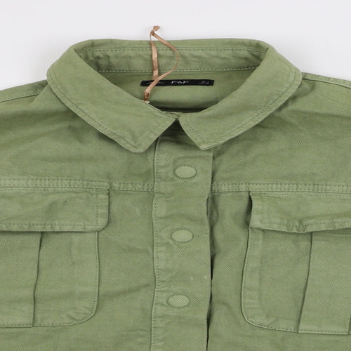 F&F  Womens Green   Jacket Coat Size 8