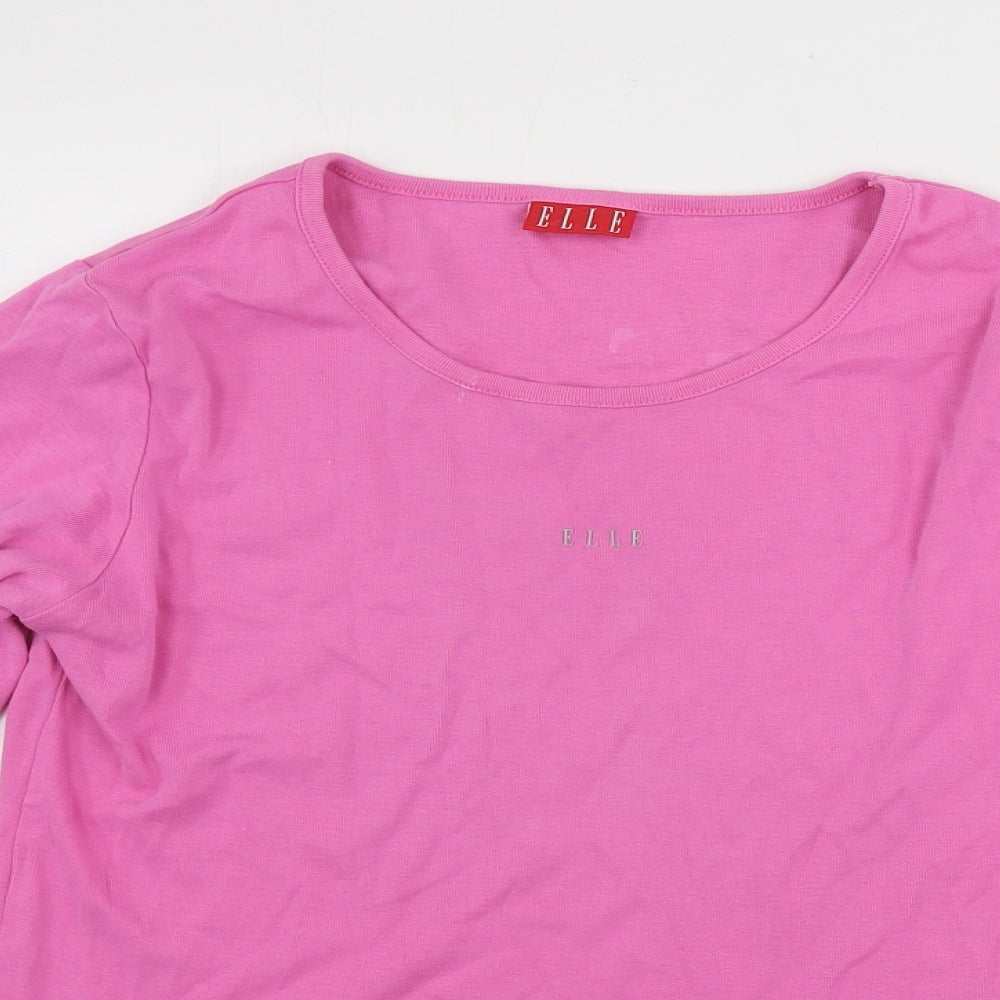 elle  Womens Pink   Basic T-Shirt Size L