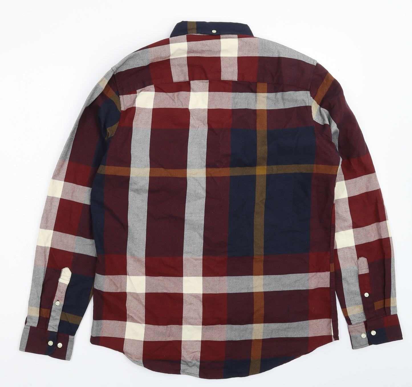 NEXT Mens Multicoloured Check   Button-Up Size M