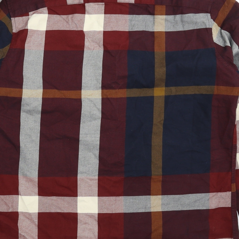 NEXT Mens Multicoloured Check   Button-Up Size M