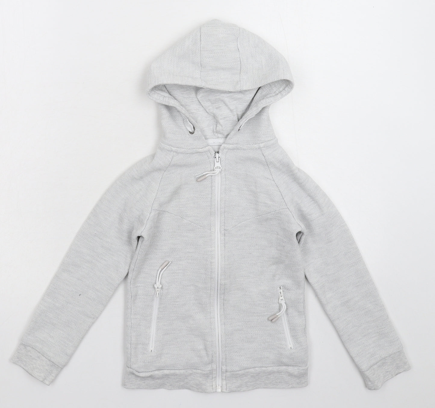 Primark Girls Grey   Full Zip Hoodie Size 6-7 Years